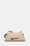 Karl Lagerfeld Jeans geantă culoarea bej, A2W30143