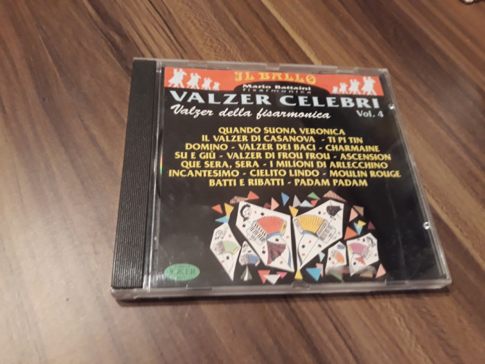 CD VALZER CELEBRI VOL 4 VALZER DELLA FISARMONICA ORIGINAL STARE FB