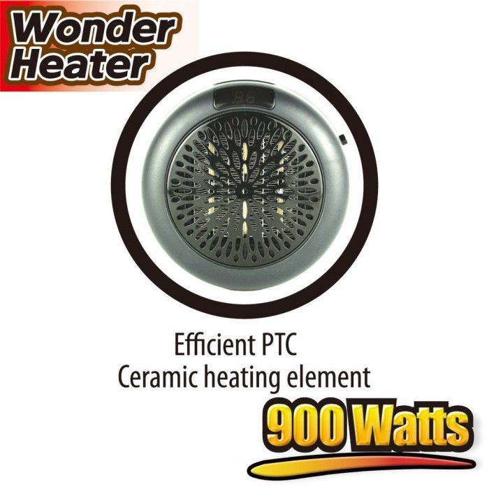 Aeroterma portabila Wonder Heater 900W cu display digital