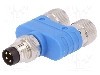Conector M8, 4 pini, clasa etanseitate IP67, TE Connectivity - T4081122004-000