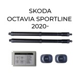 Kit portbagaj electric cu deschidere din buton si cheie pentru Skoda Octavia Sportline 2020+