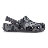 Saboti Crocs Toddler Classic Camo Clog Negru - Black/Grey, 20, 22 - 25, 27