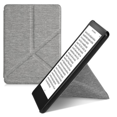 Husa pentru Amazon Kindle Paperwhite 11, Kwmobile, Gri, Textil, 57765.25 foto