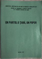 UN PARTID O TARA UN POPOR/SLATINA1980:PETRE DUMITRESCU/POPESCU-OLT/MIHAI BADESCU foto