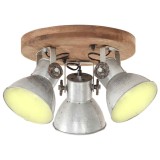 Lampa de tavan industriala, argintiu, 25 W, 42 x 27 cm, E27