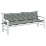 vidaXL Pernă Bancă Grădină 2 buc Gri Deschis 200x50x7cm Poliester