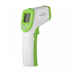 Termometru digital cu infrarosu, pentru copii si adulti, verde, Gonga foto