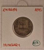 Moneda Argint Ungaria 1 Korona 1895 KM#484 Franz Josef I Argint