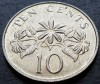 Moneda 10 CENTI - SINGAPORE, anul 1991 * cod 2665, Asia