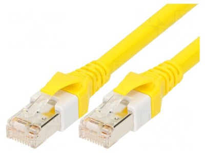 Patch Cord Ethernet Galben 4m Cat5e LSZH 26AWG foto
