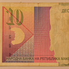 Bancnota 10 denari Macedonia 2011
