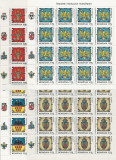 Rom&acirc;nia, LP 1816/2008, Insemne Heraldice Rom&acirc;nești, coală mică, tabs st., MNH, Nestampilat