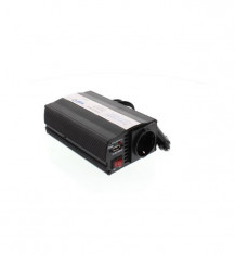 Invertor de tensiune 24V - 220V, USB, 600W, Well foto