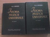 ISTORIA MUZICII UNIVERSALE VOL.2 PARTEA I+II-R. I. GRUBER-232563