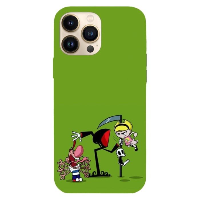 Husa compatibila cu Apple iPhone 13 Mini, Viceversa, model Face Slap Billy and Mandy, Silicon, TPU