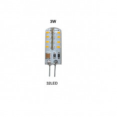 Bec LED 3W 32LED SMD Bulb 220V G4 Alb Rece foto