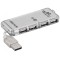 Hub 4 port USB 2.0 HI-SPEED 480MB/s gri cablu 6cm 68879 Goobay