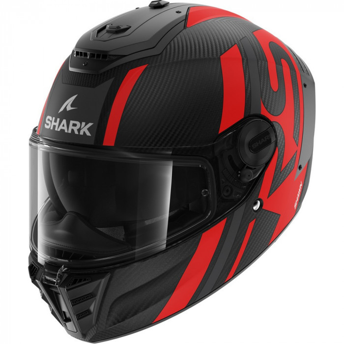 Casca integrala Shark Spartan RS Carbon Shawn negru mat/rosu, marime S