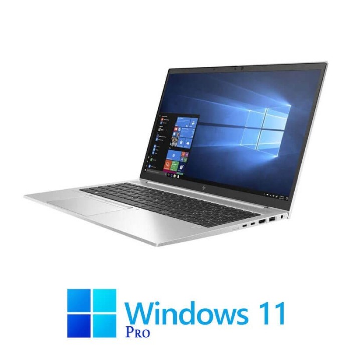 Laptop HP EliteBook 850 G7, Quad Core i5-10210U, 16GB, 256GB SSD, Win 11 Pro
