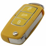 Cumpara ieftin Carcasa Cheie VW 3 Butoane Galbena