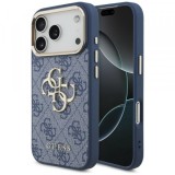 Husa pentru Apple iPhone 18 Pro / 17 Pro, Guess, 4G Big Classic Logo, Albastra