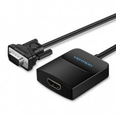 VGA Male la HDMI Female + Audio + Power Adaptor Convertor foto
