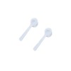 Set 2 lingurite plastic pentru masurare in bucatarie, polipropilena, 10 x 1.8 x 1.8 cm, alb