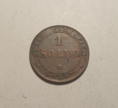 Vatican 1 Soldo 1866 foto