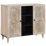 vidaXL Bufet Alb 33.5 x 90 x 75 cm 4018144