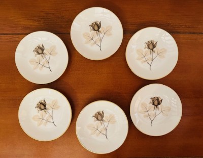 6 FARFURIOARE DIN PORTELAN FIN, CU MARCAJ ROSENTHAL GERMANY- STUDIO LINIE D11CM foto