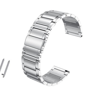Curea metalica compatibila Fossil Gen 5 Smartwatch, telescoape Quick Release, 22mm, Silver foto