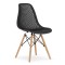 Scaun stil scandinav, Artool, Maro, PP, lemn, negru, 44.5x51x82.5 cm