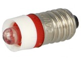 Lampă LED roşie 24V E10