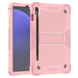 [Pachet 360&Atilde;&sbquo;&Acirc;&deg;] Husa + folie sticla Samsung Galaxy Tab S9 Techsuit Rugged TabShell, roz