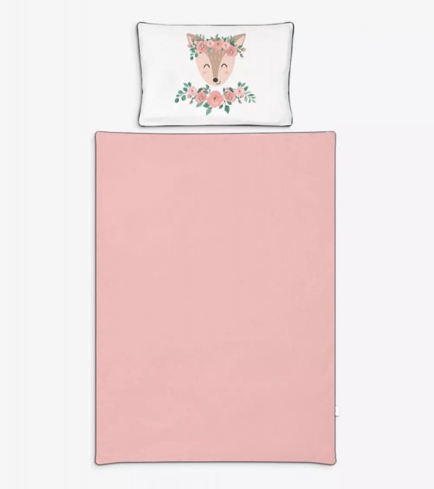 Lenjerie pat 2 Piese KLUPS NatureLove Rose N001-C4