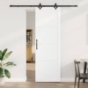 Set Ușă Glisantă Manual Alb și negru 78 x 232 cm