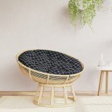 vidaXL Pernă rotundă negru &Oslash; 100x11 cm țesătură Oxford model carouri 361978