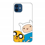 Husa compatibila cu Apple iPhone 12 Silicon Gel Tpu Model Finn and Jake Tongues