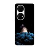 Husa compatibila cu Huawei P50 model Lovely Totoro, Silicon, TPU, Viceversa, Transparent, Carcasa