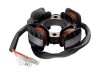 Stator Magnetou Suzuki Sepia Address 50, 4 Bobine, 3 Fire, Revo - Diametru 84mm, Prindere 2 Suruburi M6
