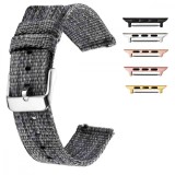 Curea material textil, compatibila cu Apple Watch 9|8|7|6|5|4|3|2|1 Series, 49mm|45mm|44mm|42mm, Grainsboro Gray