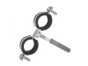 Clema metalica dubla cu cauciuc pentru fixare tevi in perete, 3 / 4", 26-30 mm, Geko G17282