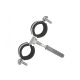 Clema metalica dubla cu cauciuc pentru fixare tevi in perete, 3 / 4&quot;, 26-30 mm, Geko G17282