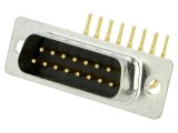 Conector D-Sub 15 PIN Tată 90&deg; PCB THT 5A, MH CONNECTORS