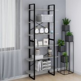 vidaXL Dulap &icirc;nalt, gri sonoma, 100x30x210 cm, lemn prelucrat