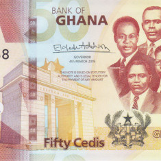 Bancnota Ghana 50 Cedis 2019 - P49 UNC