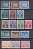 ROMANIA 1932/1936 TIMBRE PENTRU FONDUL AVIATIEI AVION PILOT I PILOT II FONDUL AVIATIEI AEROPORT SERII SARNIERA, Nestampilat