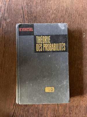 H. Ventsel - Theorie des probabilities foto