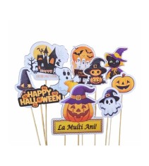 Set 10 toppere Halloween pentru tort 5&ndash;10 cm