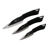 Cumpara ieftin Set 3 cutite de aruncat IdeallStore&reg;, Scorpion King, 24.5 cm, negru, husa inclusa